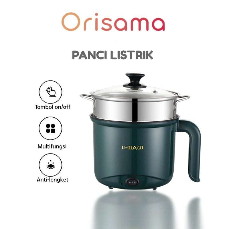 Multifungsi electric fry pan / Panci Listrik lapisan keramik 18cm