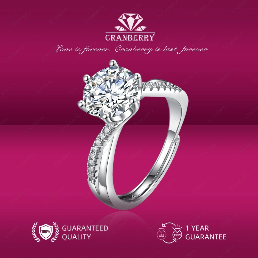 Cincin Couple Pasangan Cewek Wanita Tunangan Lamaran Hikah 1 gram asli karat Cranberry jewelry R21