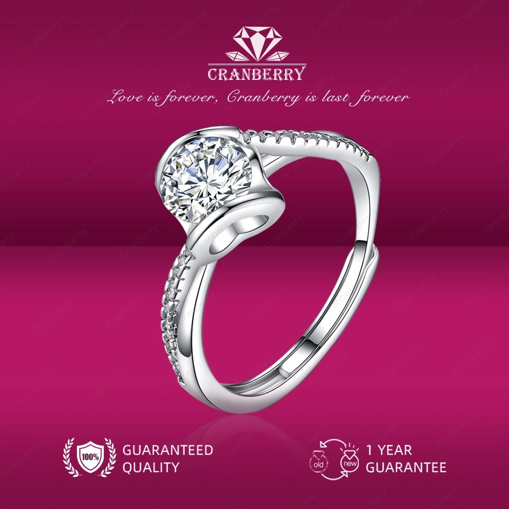Cincin Couple Lapisan Aesthetic  Couple Pasangan Cowo Pria Wanita Adjustable Berkualitas High Quality Adjustable- Aksesoris Perhiasan Elegan Cantik Mewah Cranberry Jewelry Jewellery   R23