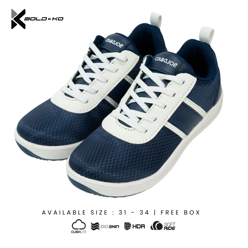 BOLD&KO Sneaker Anak Premium Ukuran 24-34 / Sepatu Anak Laki - Laki / Sepatu Anak Perempuan