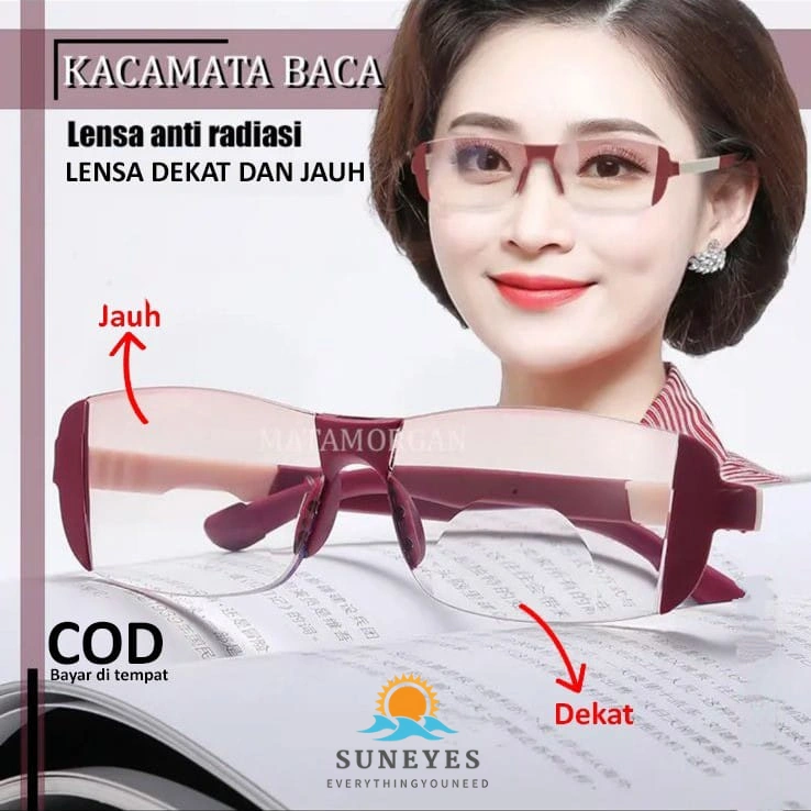 Kacamata Baca anti radiasi Original  Anti radiasi laptop anti radiasi smartphone Lensa Baca dan Jalan double