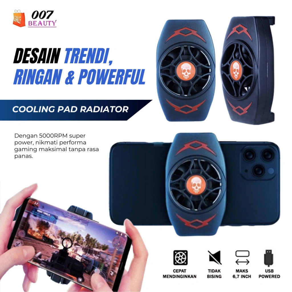 Cooling Radiator Mobile Phone X13 – Kipas Pendingin HP Gaming PUBG/ML