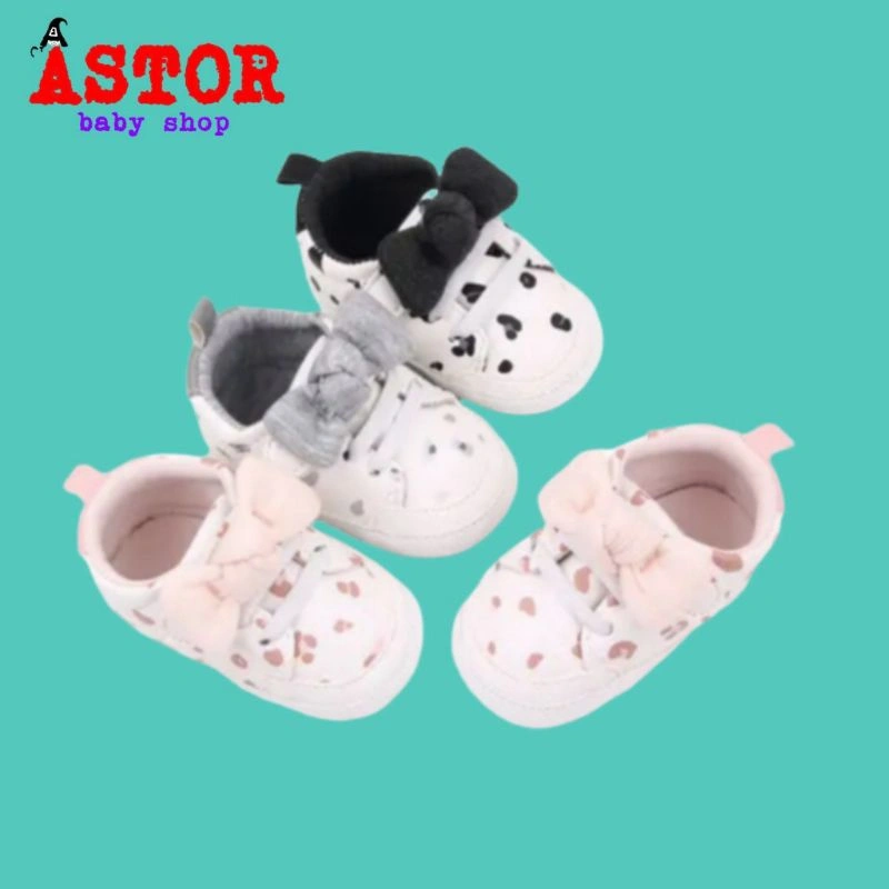 sepatu bayi perempuan pita mhiky untuk usia anak 0-14 bulan
