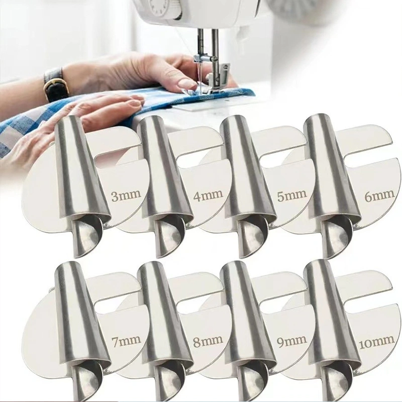 4/6mm Corong Kelim Mesin Jahit High Speed / Corong Lipat Praktis Sepatu Stainless / Corong Lipat Mesin Jahit