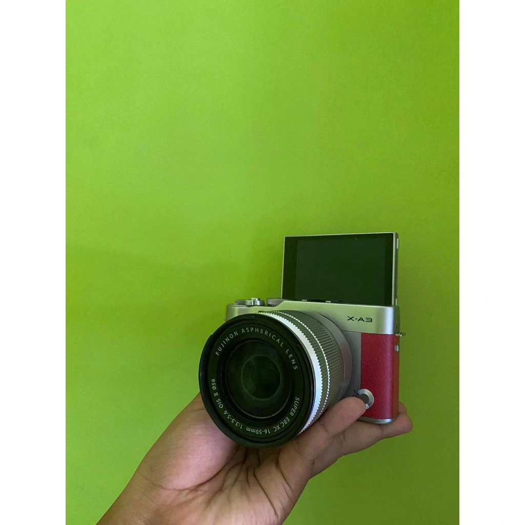 KAMERA MIRORLESS FUJIFILM XA3 Kit 16-50MM FULSET Siap Pakai SUDAH WIFI