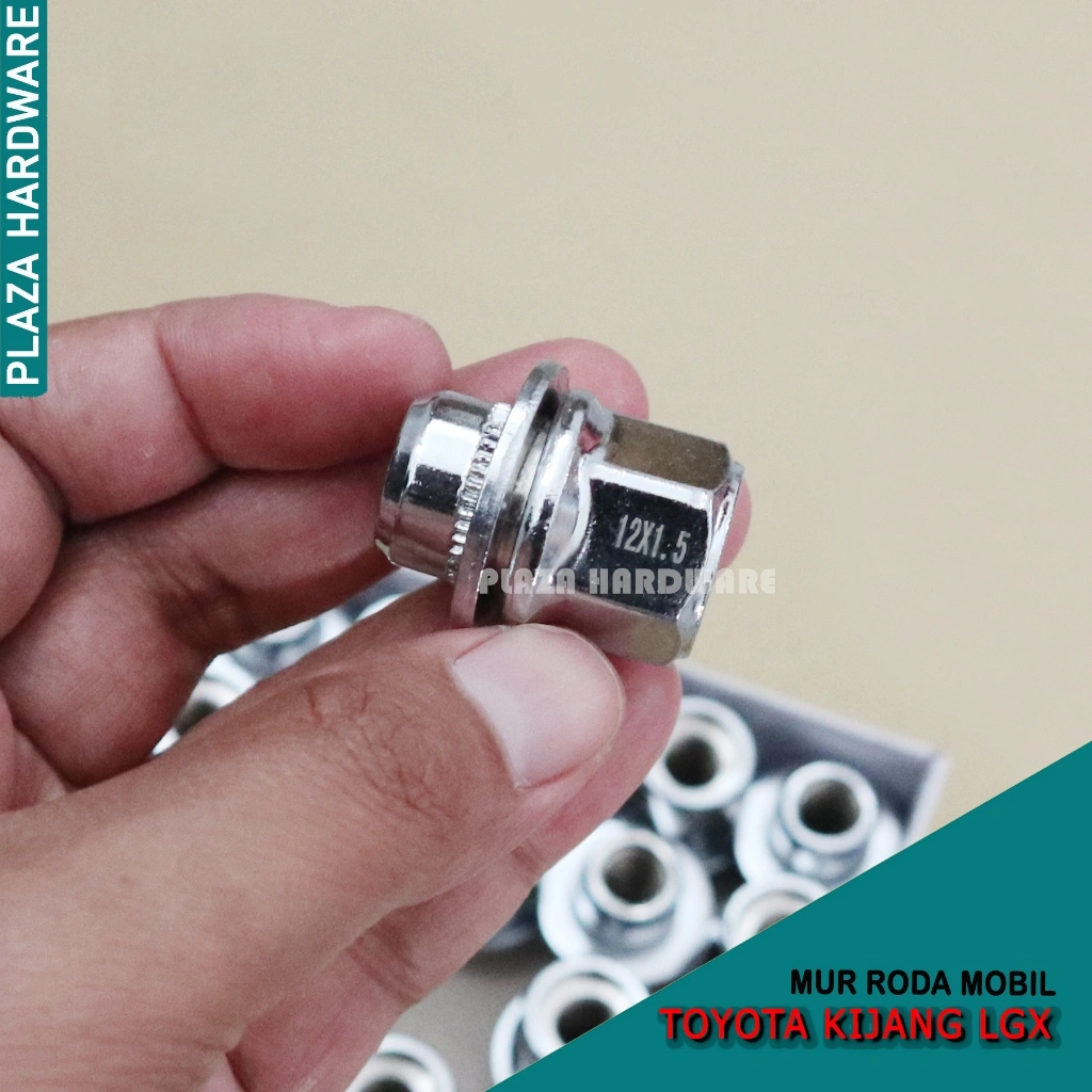 Mur Baut Roda Kijang Kapsul LGX Kunci Roda 21 mm Warna Chrome - Harga Satuan