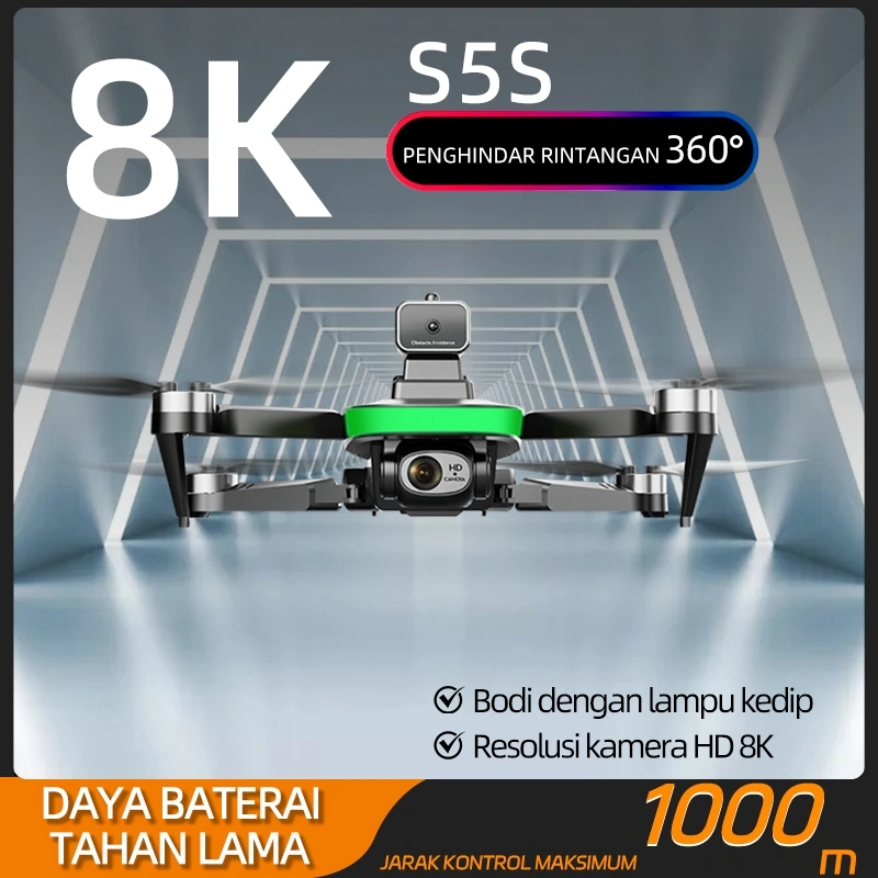 S5S Drone kamera jarak jauh fotografi udara profesional murah dual camera drone premium laki-laki pria ulang tahun kado hadiah