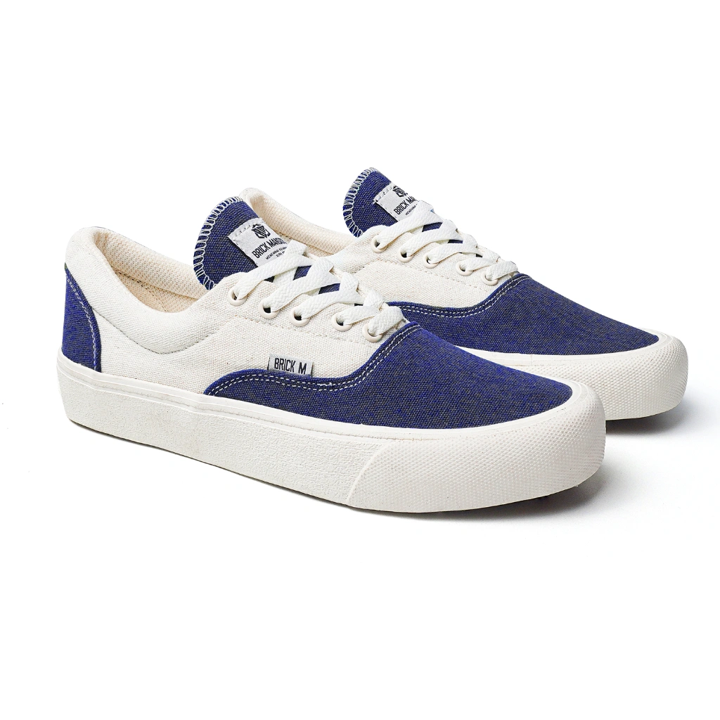 Brick Mansions - Athena Navy White Sepatu Sneakers Casual  Pria Wanita