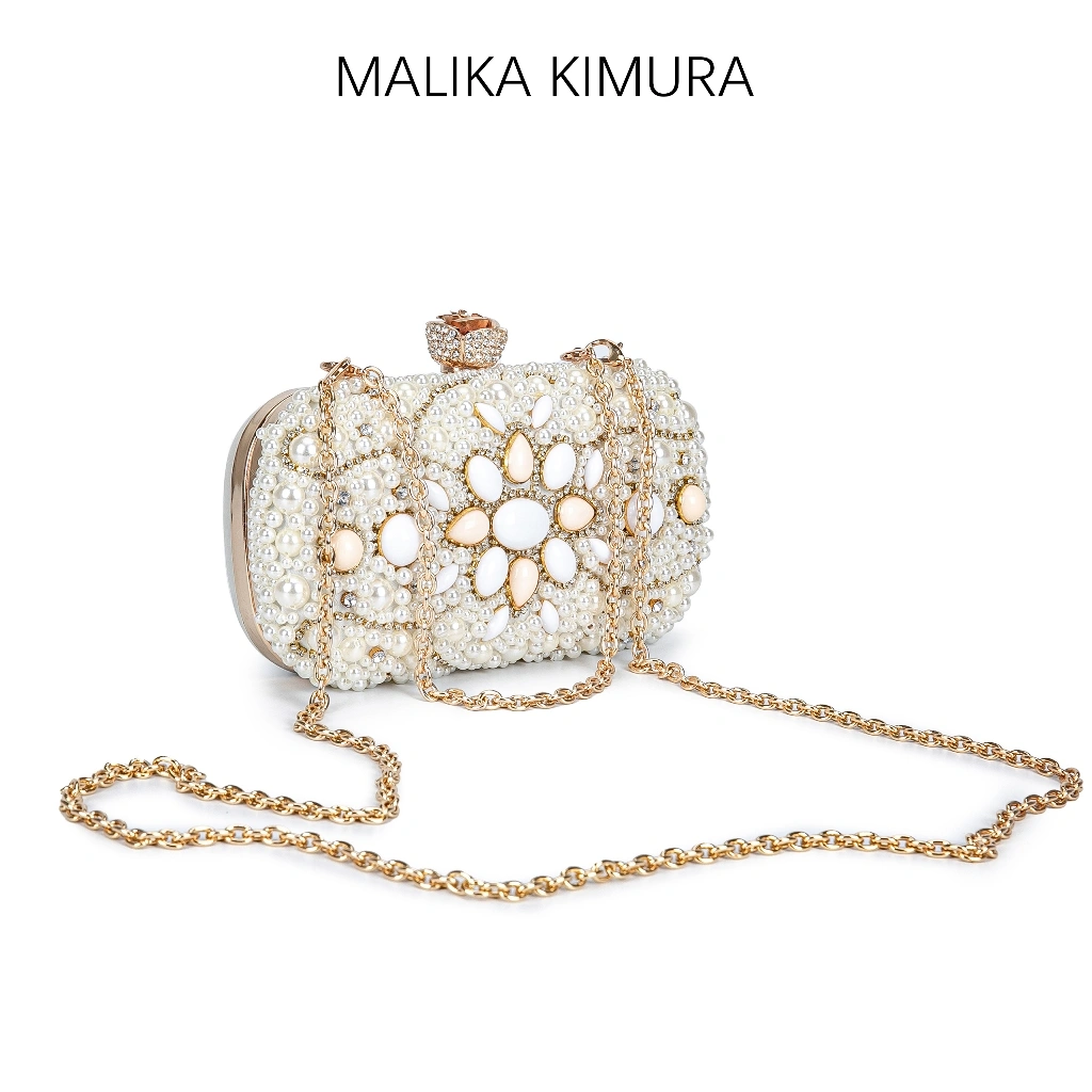 MALIKA KIMURA - Clutch party bag / Evening bress bag / Tas selempang rantai panjang / Tas makan malam#872