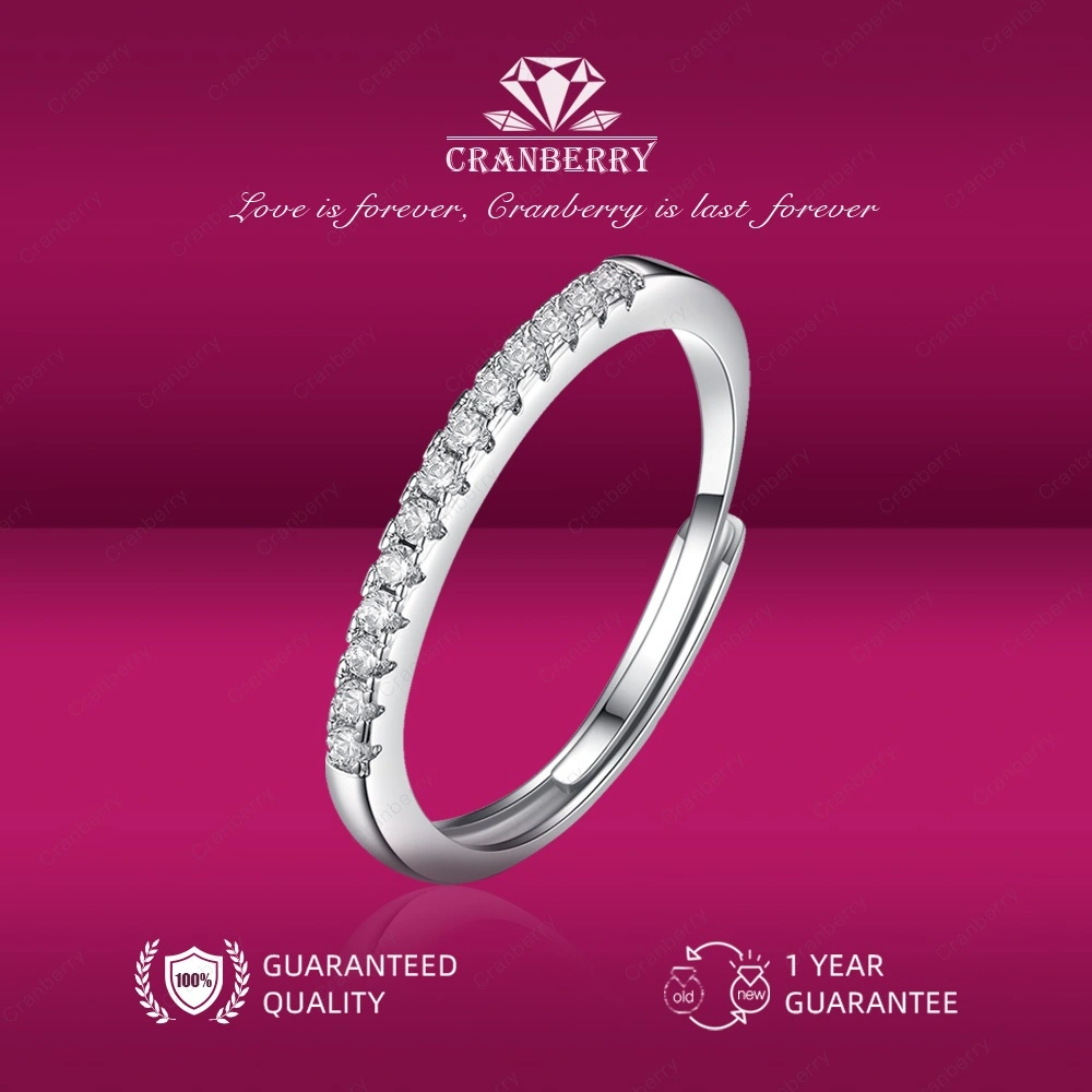 Cincin Couple Ring Couple  Lapisan Aksesoris Aesthetic Dan Alergi Aesthetic Grade  Import Adjustable Aksesoris Perhiasan Elegan Cantik Mewah Simpel Cincin Cranberry Jewelry Import R18