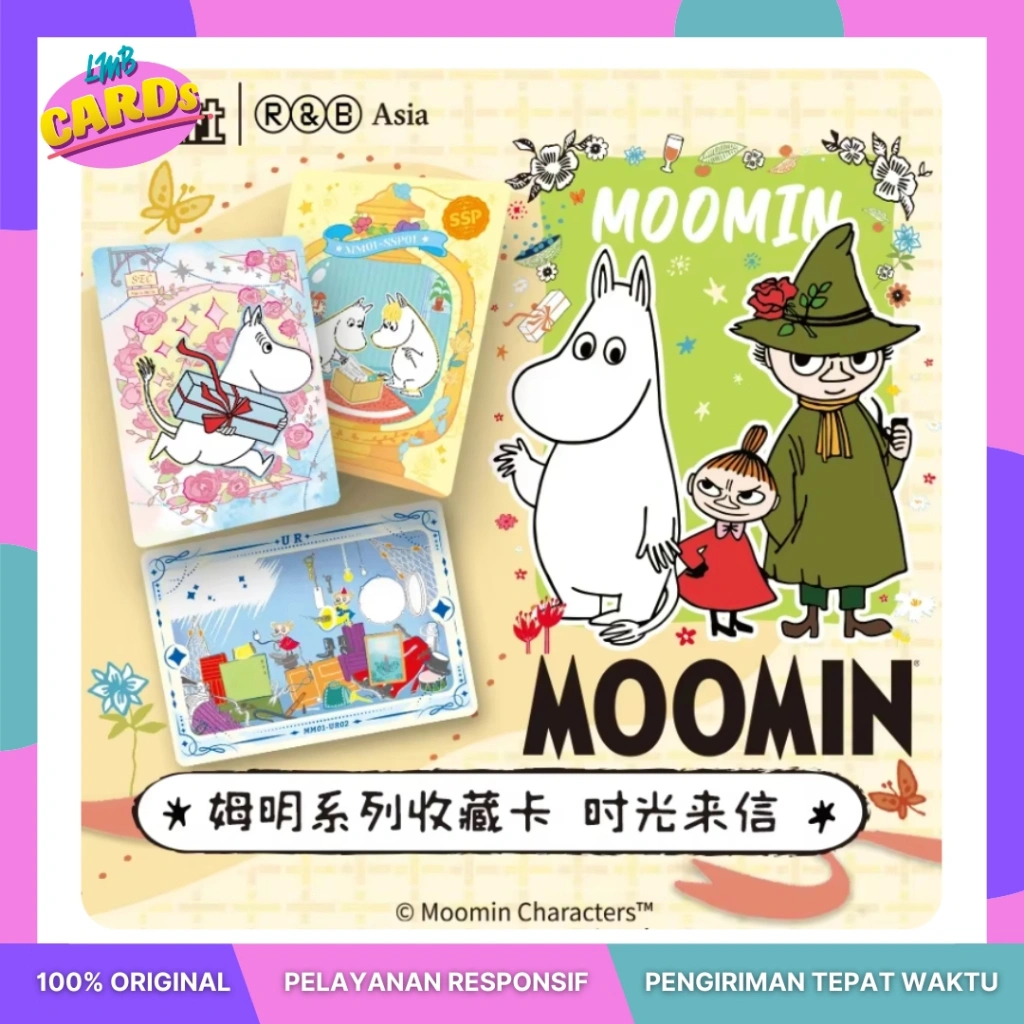 [CARD FUN] Moomin Cards Collectables TCG - 100% ORI - 1 Packs