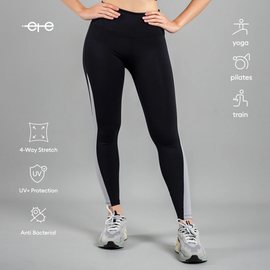 iete Re:flex High Waist Yoga Leggings Olahraga Wanita - Black