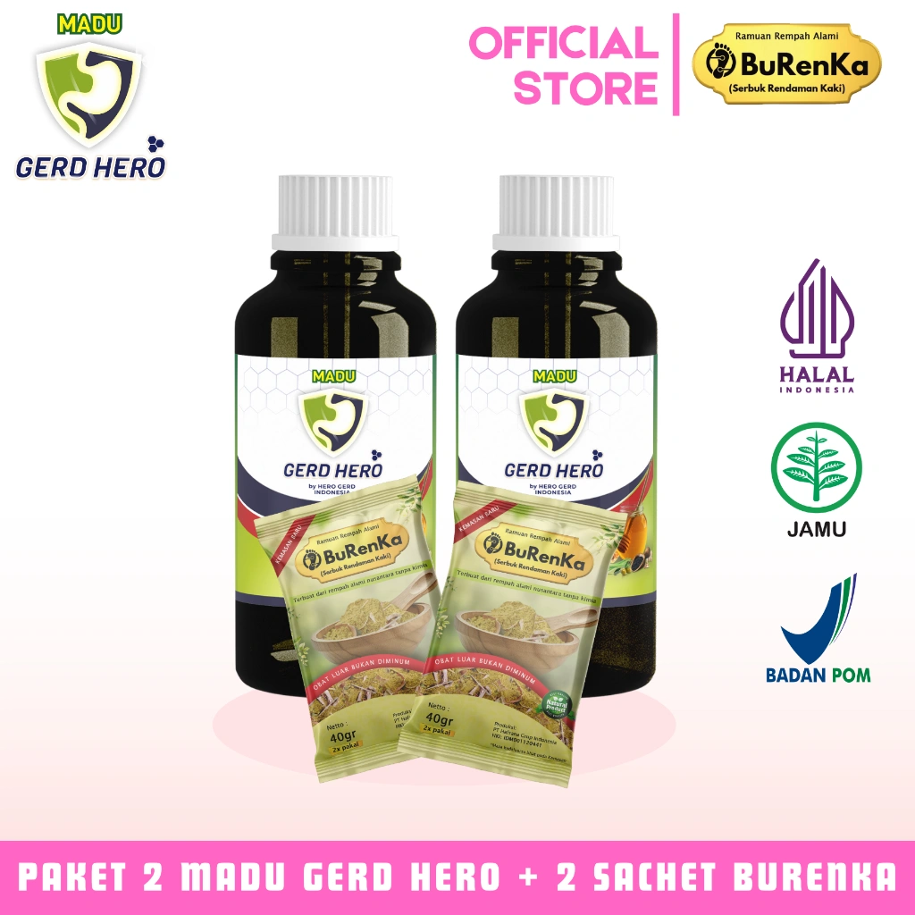 Paket 2 Botol Madu Gerd Hero & 2 Sachet Burenka