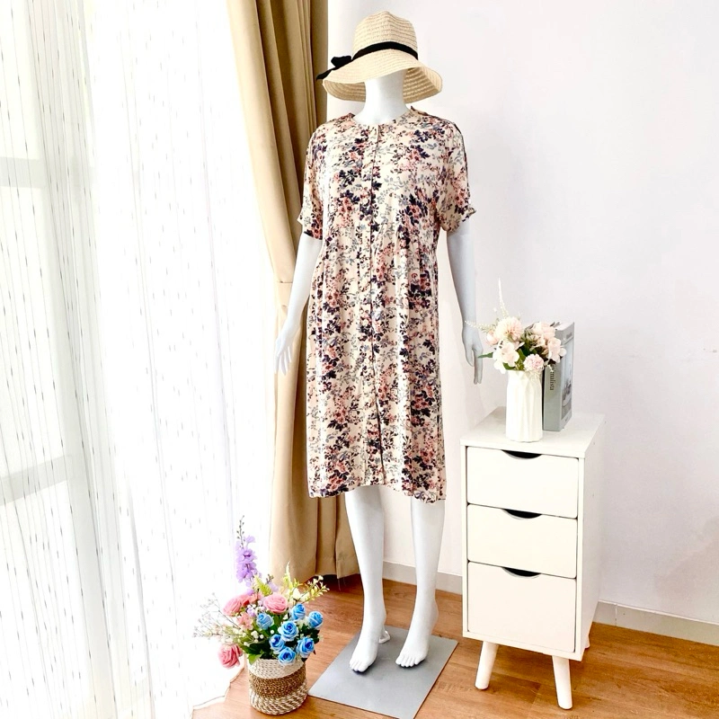 TASLEEMAH Baju Infus Emily Dress Full Kancing
