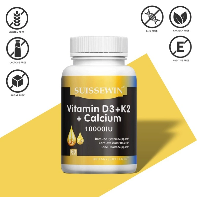 Vitamin D3K2 + Calcium - Membantu Penyerapan Kalsium dan Memperkuat Struktur Tulang
