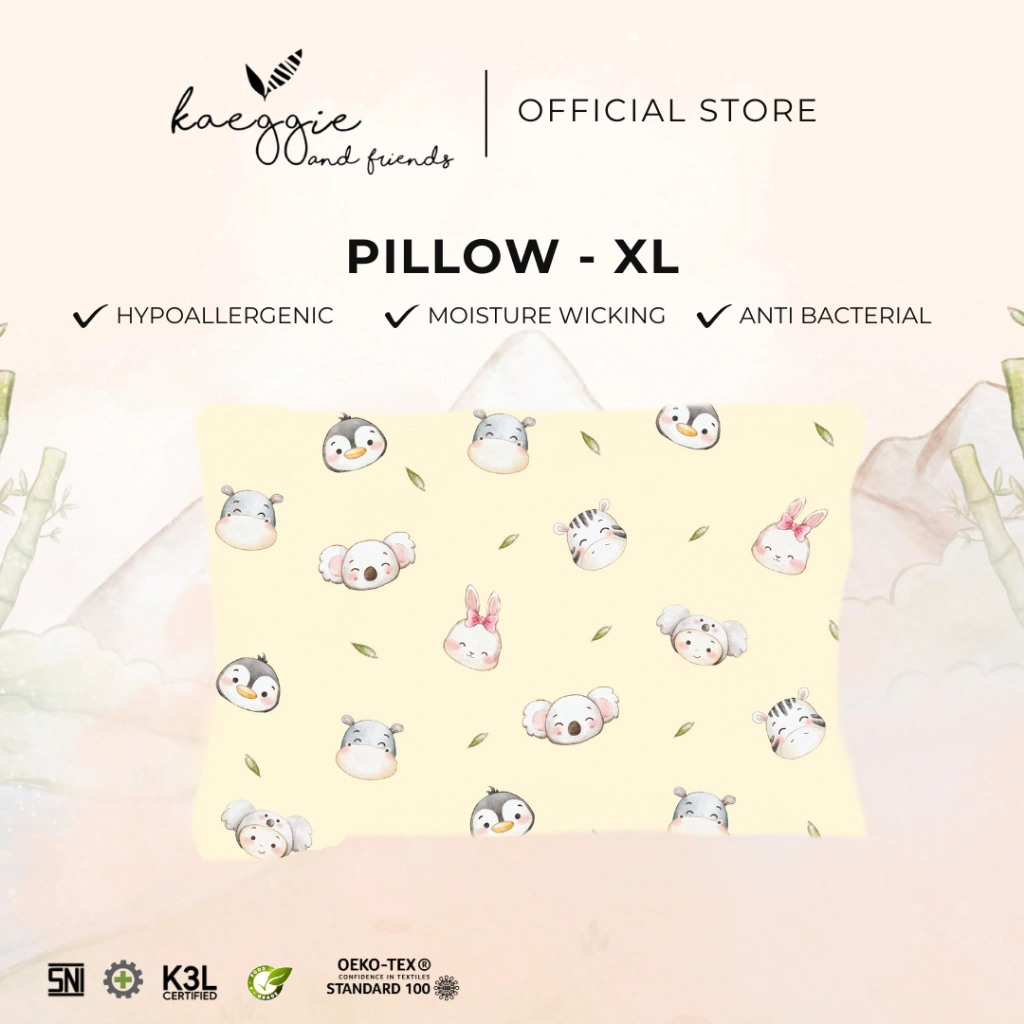 KAEGGIE - Kaeggie And Friends Series - Pillow Size Extra Large (XL) - Bantal Bayi Anak