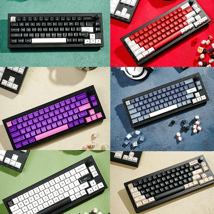 Keycap PBT Double Shoot QSA Profile Mirip SA Keycaps For Mechanical Keyboard 61 64 68 72 75 84 87 96 104 108 TKL Full Size Layout Keys