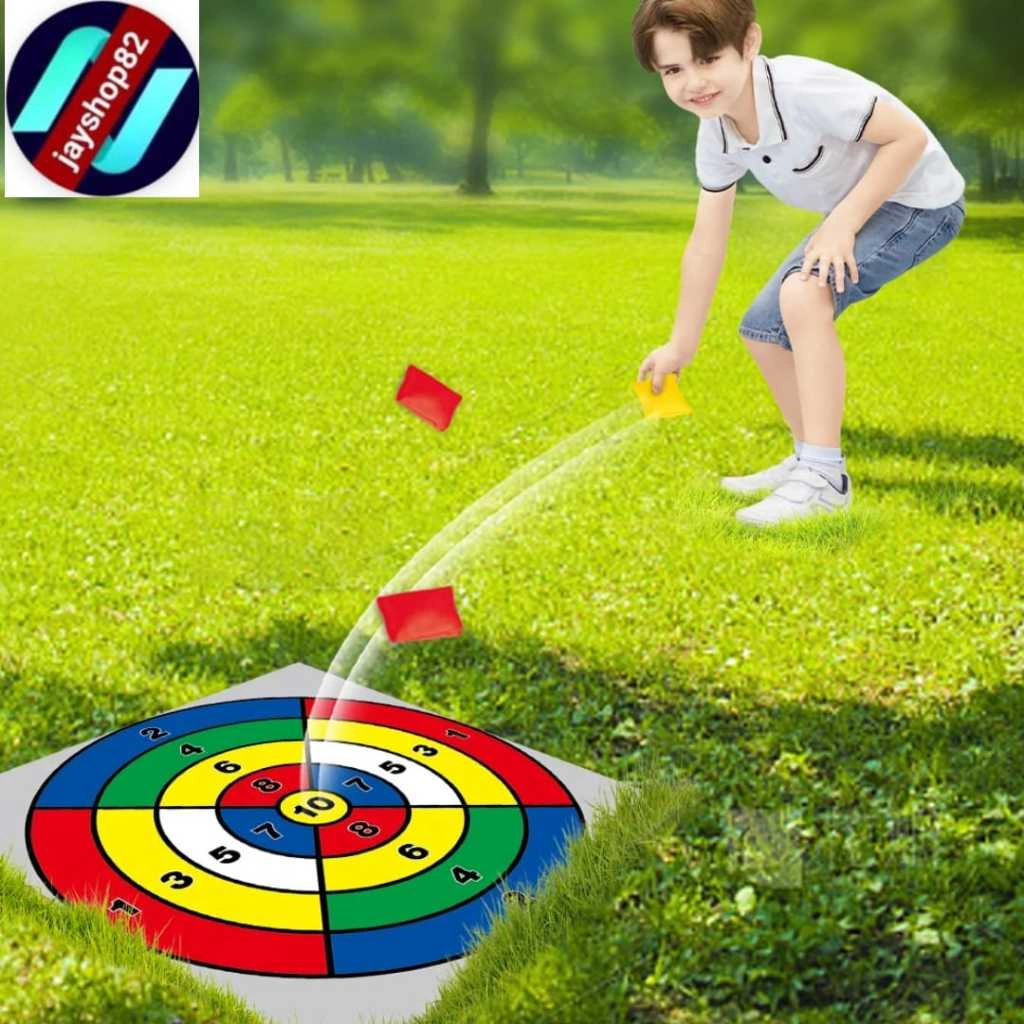 Permainan Bag Toss Edukasi Anak Indoor Outdoor Interaktif Lempar Sasaran Desain Ringkas Cocok untuk Petualangan Luar Ruangan dan Aktivitas Keluarga