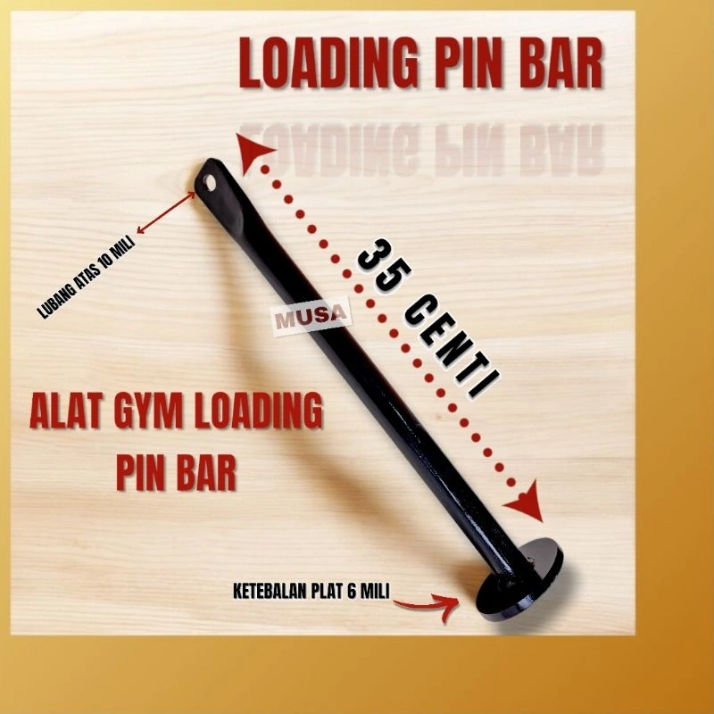 Alat Olahraga Gym Fitnes Loading Pin Latihan Beban Dumbell Tray Fitness