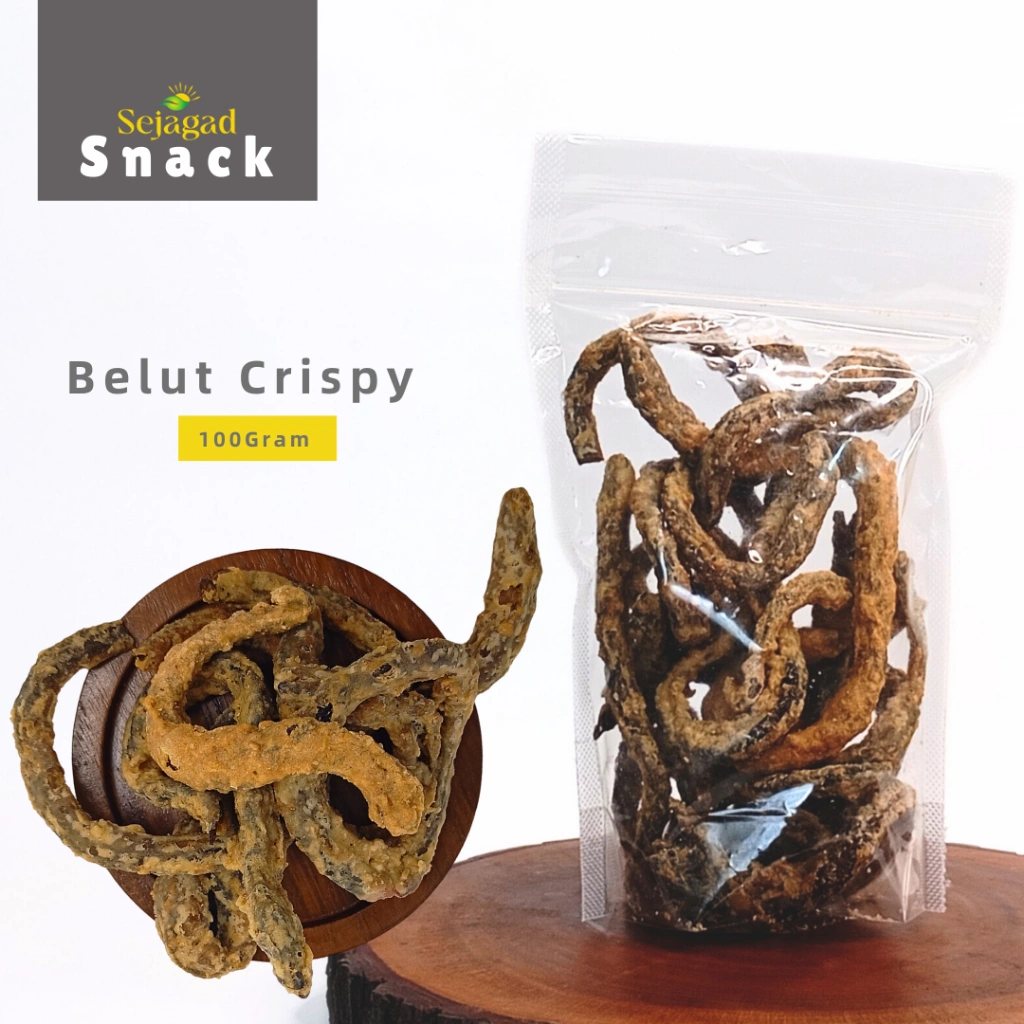 TheSehat Keripik Belut Crispy Camilan Gurih Belut Goreng Krispi Keripik Belut Super Asli 100gr