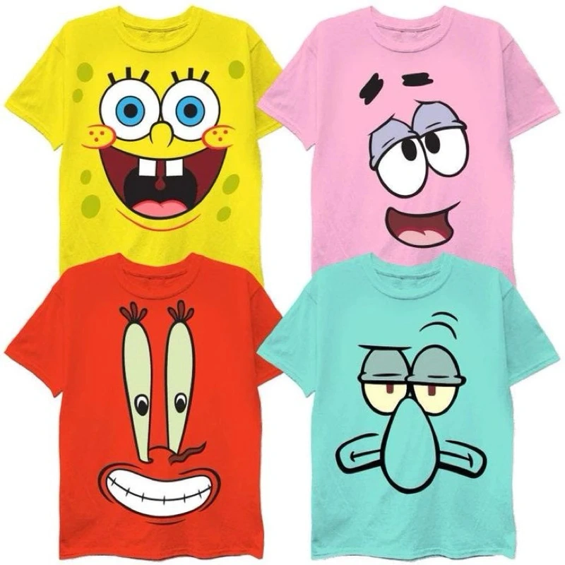 Kaos Couple/Keluarga - kaos cewek cowok couple keluarga spongebob patrick gary squidward mr crab
