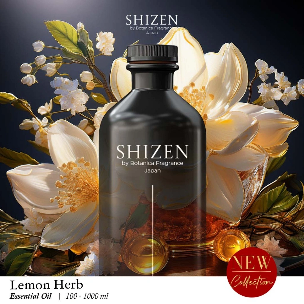 Lemon Herb Fragrance Oil Shizen Refill / Isi Ulang Fragrance Diffuser Mesin Aromatherapy