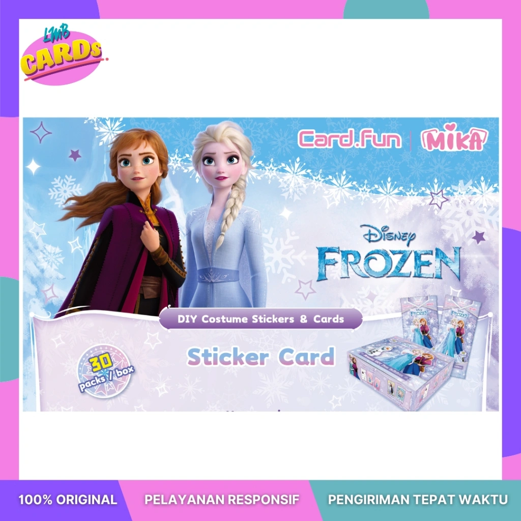 [Card Fun] Kartu Koleksi Frozen DIY Fun Edition Premium- (Isi 5 Kartu per pack)
