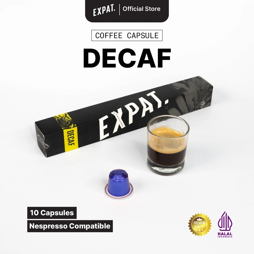 Expat Roasters Specialty Coffee Decaf  Coffee Capsule Compatible / Kopi Kapsul - 10 Capsules