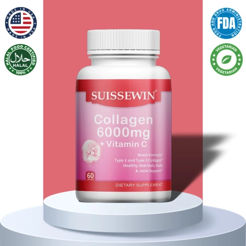 Kolagen 6000mg, Kecantikan dan Kecantikan, Mencegah Osteoporosis, Mencegah Penyakit, Menjaga Kesehatan Pembuluh Darah, Pembesaran Payudara, 60 Kapsul