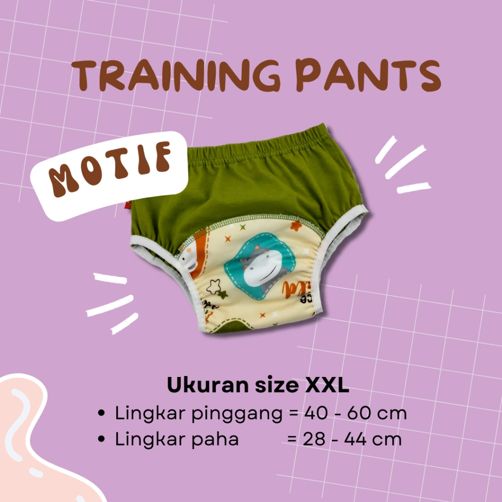 TRAINING PANTS CELANA PIPIS KLODIZ SIZE XXL