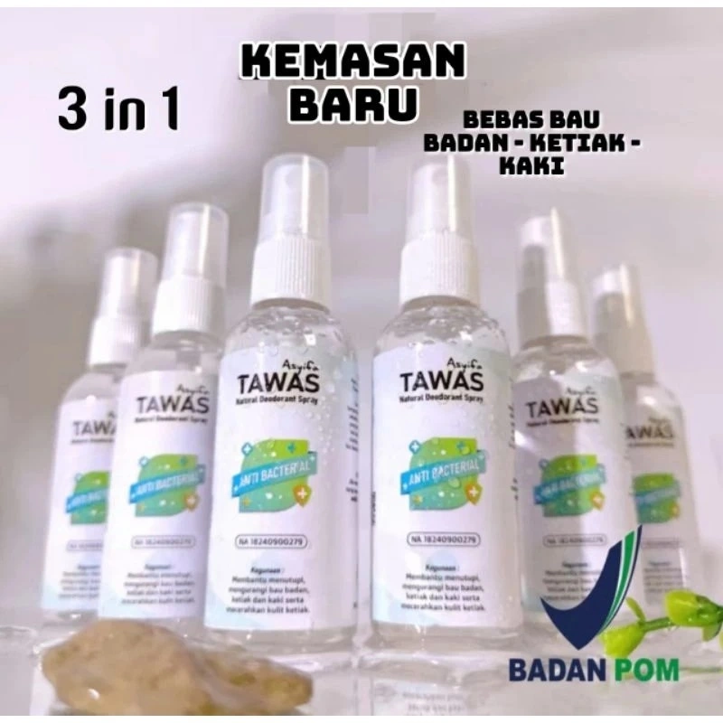{COD}TAWAS SPRAY ASYIFA Paket isi 6 Natural Deodoran Tawas Spray Asyifa 60ml / penghilang bau badan