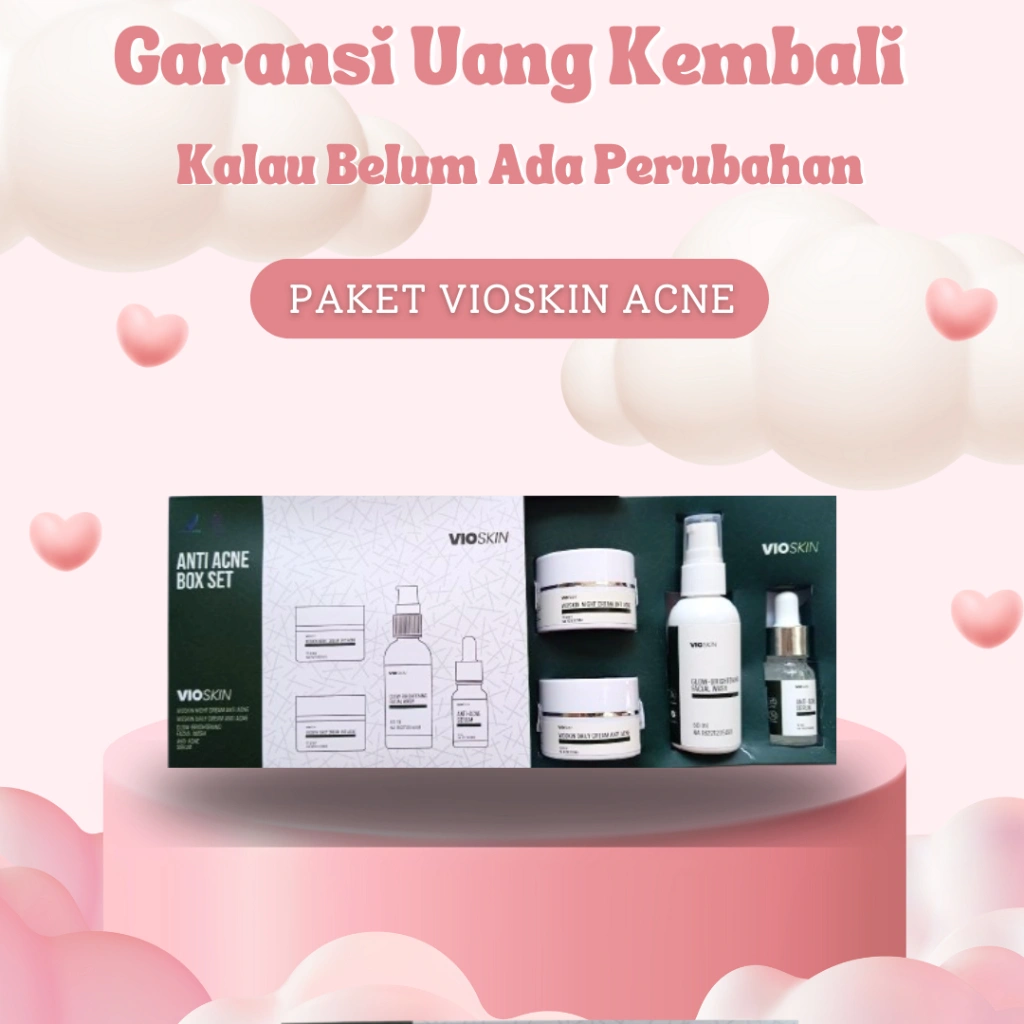 BPOM Vioskin Acne Serum 20 ml Penghilang Jerawat Ampuh Aman dan Terbukti Tanpa efek samping Bisa untuk Pria dan Wanita Untuk segala jenis Untuk masalah jerawat besar, jerawat kecil, jerawat merah dll Kulit DIJAMIN ORIGINAL