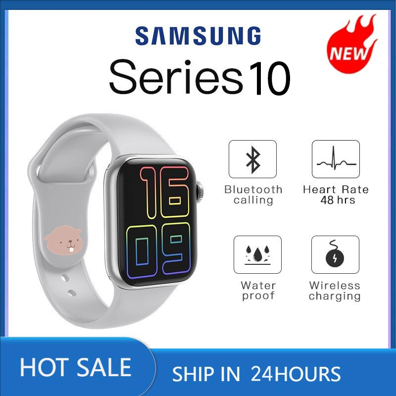 Samsung SmartWatch Series 10 Original Watch 10 2.0 "HD Full Touch Screen Wireless Charge Android IOS Bluetooth Call Jam Tangan Pria Wanita 10+ Sport Modes Spo2 Waterproof Customizable Wallpaper Smartwatch