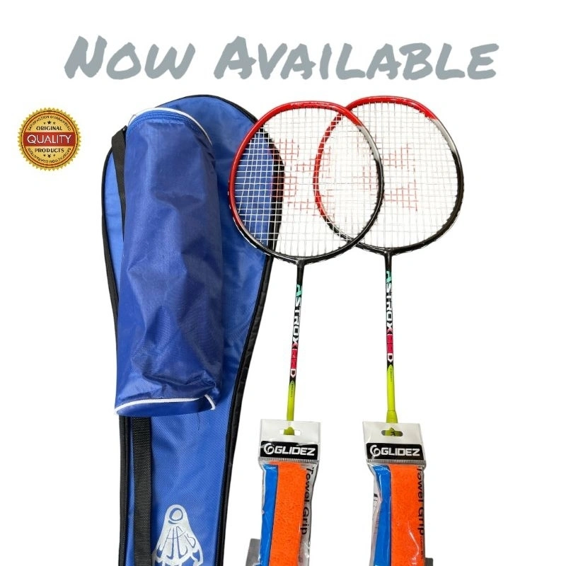 RAKET BULUTANGKIS YNK LENGKAP FRE GRIP GLIDEZ ORIGINAL