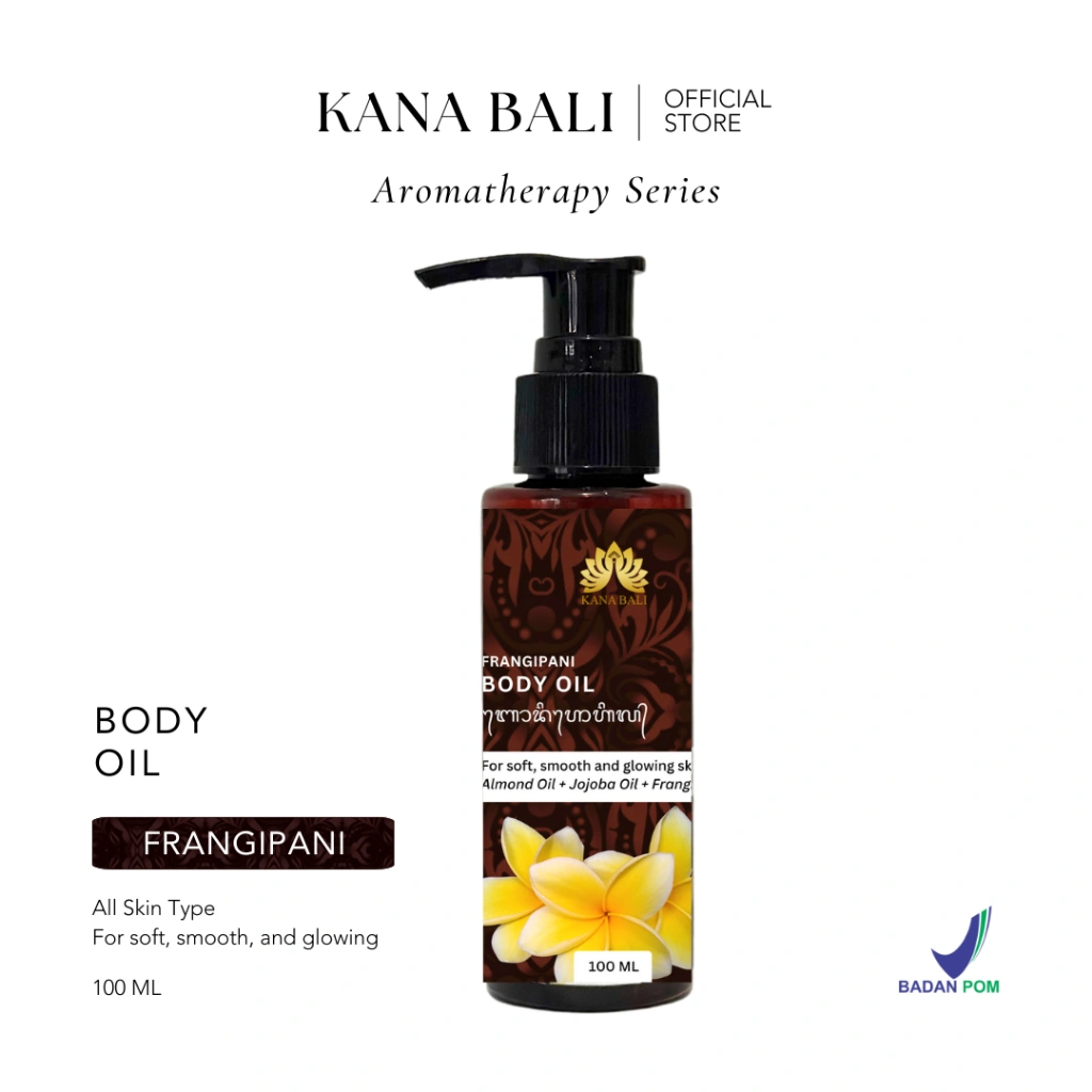 Kana Bali Body Oil Frangipani - Minyak Tubuh Kamboja Bali
