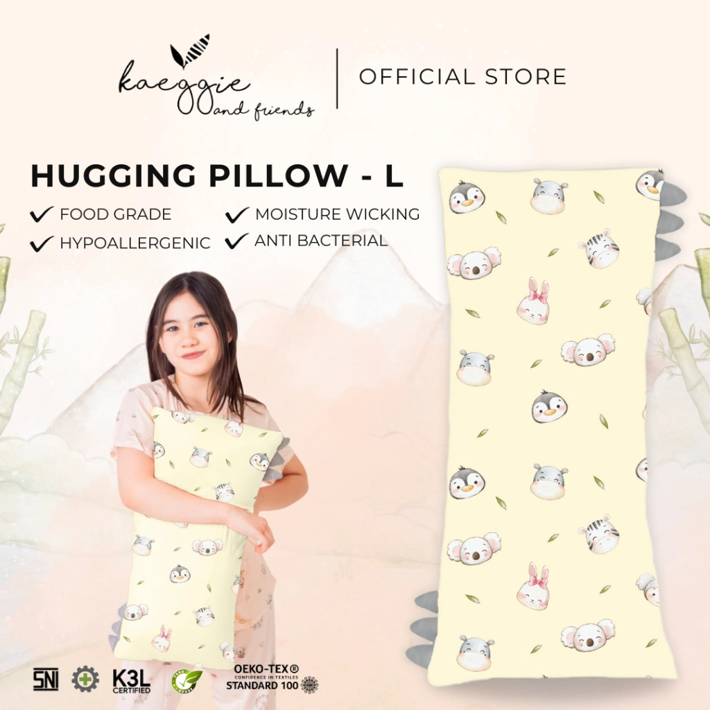 KAEGGIE - Kaeggie And Friends Series - Hugging Pillow Size LARGE (L) - Bantal Bayi Anak - FoodGrade