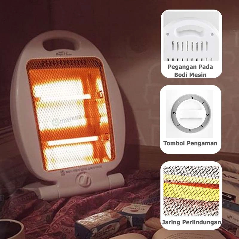 220v Penghangat Portable Alat Pemanas Ruangan Heater Pemanas Ruangan Lampu Pemanas Ruangan Portable Heater