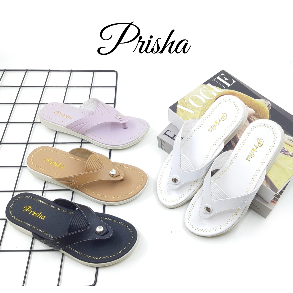 Fashion Terbaru Sandal Jepit Flat Wanita Merk Prisha Kode J-03