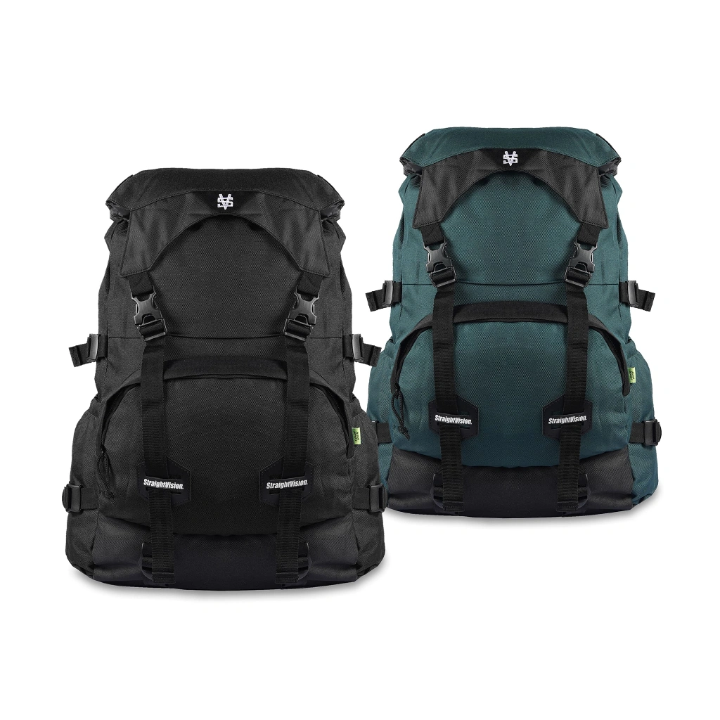 Straight Vision - Hafaz Black Backpack - Tas Punggung/Ransel Pria Traveling Outdoor Carrier Hiking Camping
