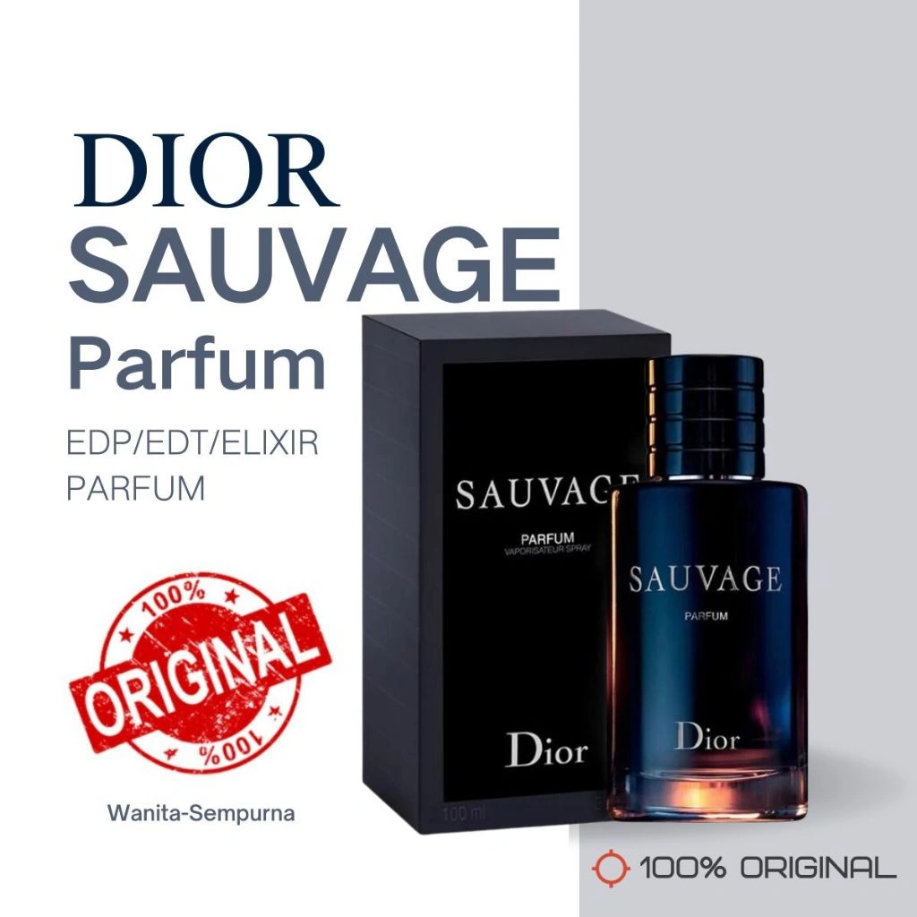 Dior Sauvage Eau de Parfum EDP 100ml/ Sauvage Eau De Toilette EDT 100ml/ Sauvage Elixir 60ml