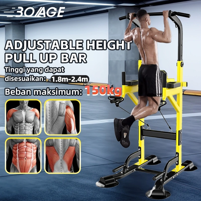 Multi-Function Power Tower,Adjustable Height Pull up Station PULL UP BAR/alat olahraga di rumah/alat fitness rumah/alat gym/alat pull up/Adjustable Height Pull up Station/chin up bar