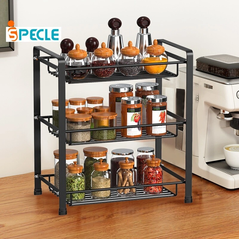 iSPECLE Rak Bumbu Rak Dapur Serbaguna Tempat Kosmetik Bumbu
