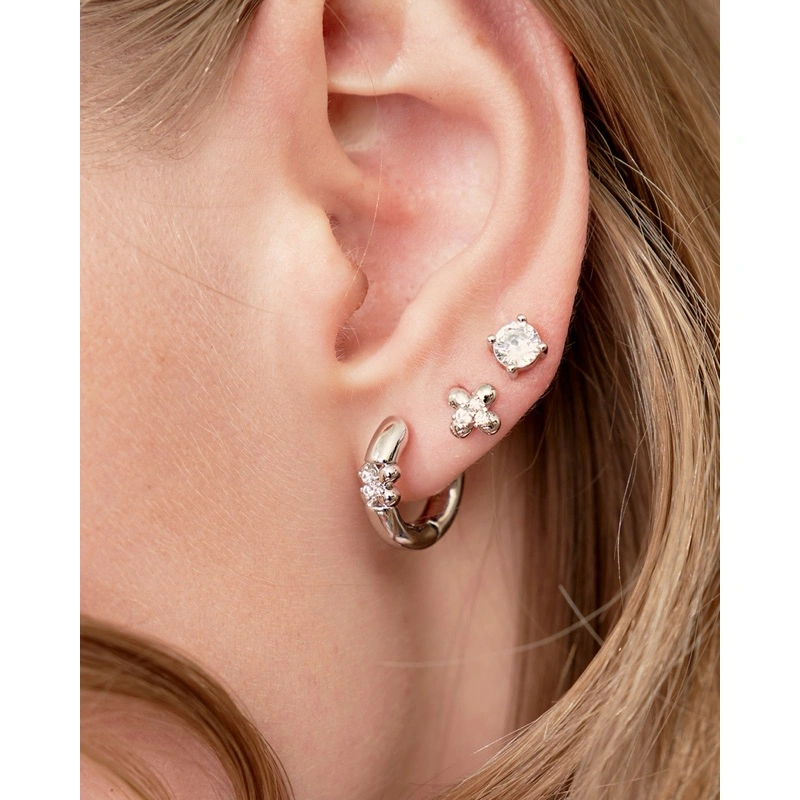 Eden Hoop | 18K Gold Plated Silver Rhodium