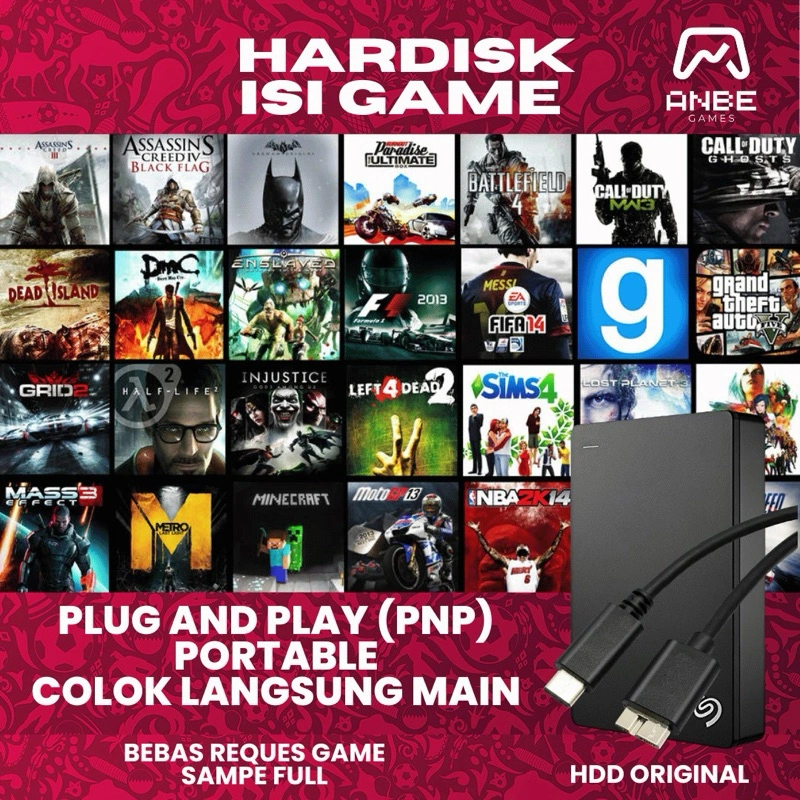 HARDISK ISI GAME PNP | Bebas Reques sampe full