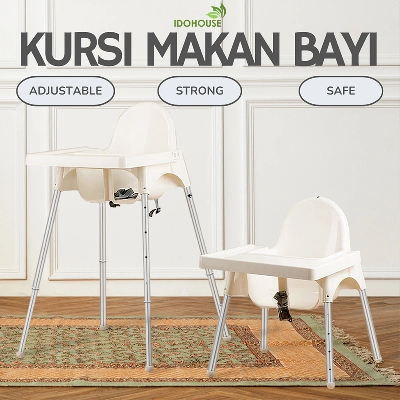 IDOHOUSE Kursi Makan Bayi Anak Baby Chair High Tinggi Antilop Restoran Cafe Tempat Dinning -A03A/03B