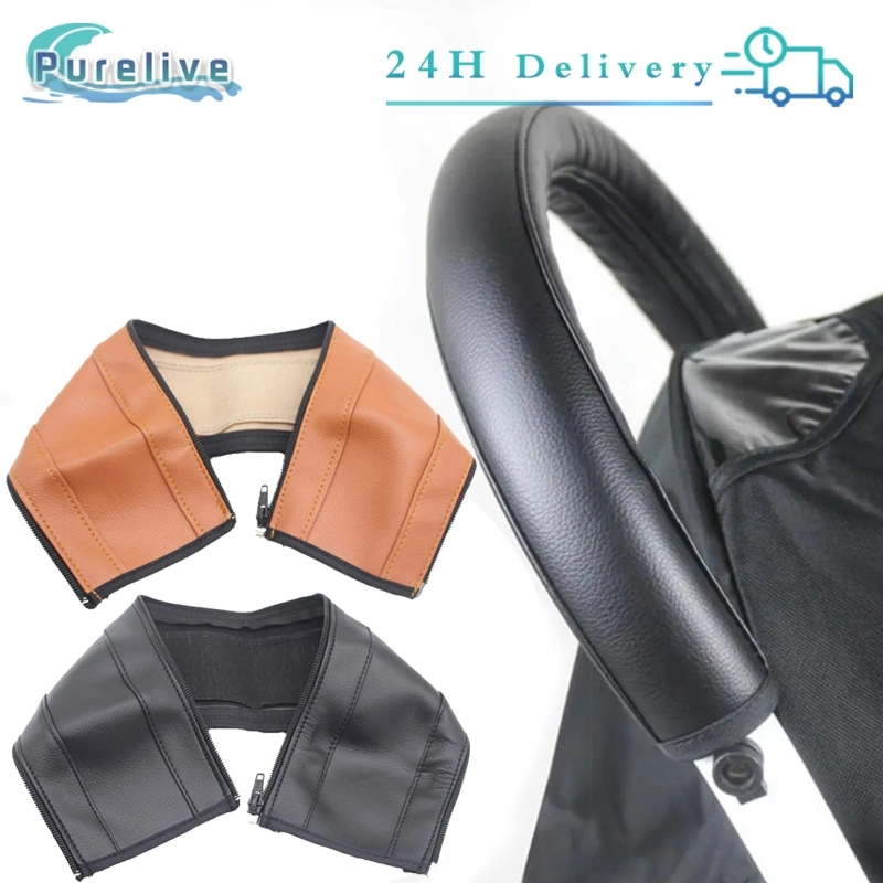 Pelindung Pegangan Stroller Bayi Kulit Pu Cover Handle Stroller Stroller Accessories