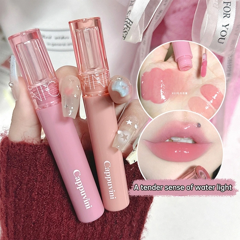 [COD]CAPPUVINI Juicy Lip Tint Mirror Lip Gloss Glasting Moisturizing Lip Glaze Lip Jelly Lip Glossy Watery Lipstick Korean
