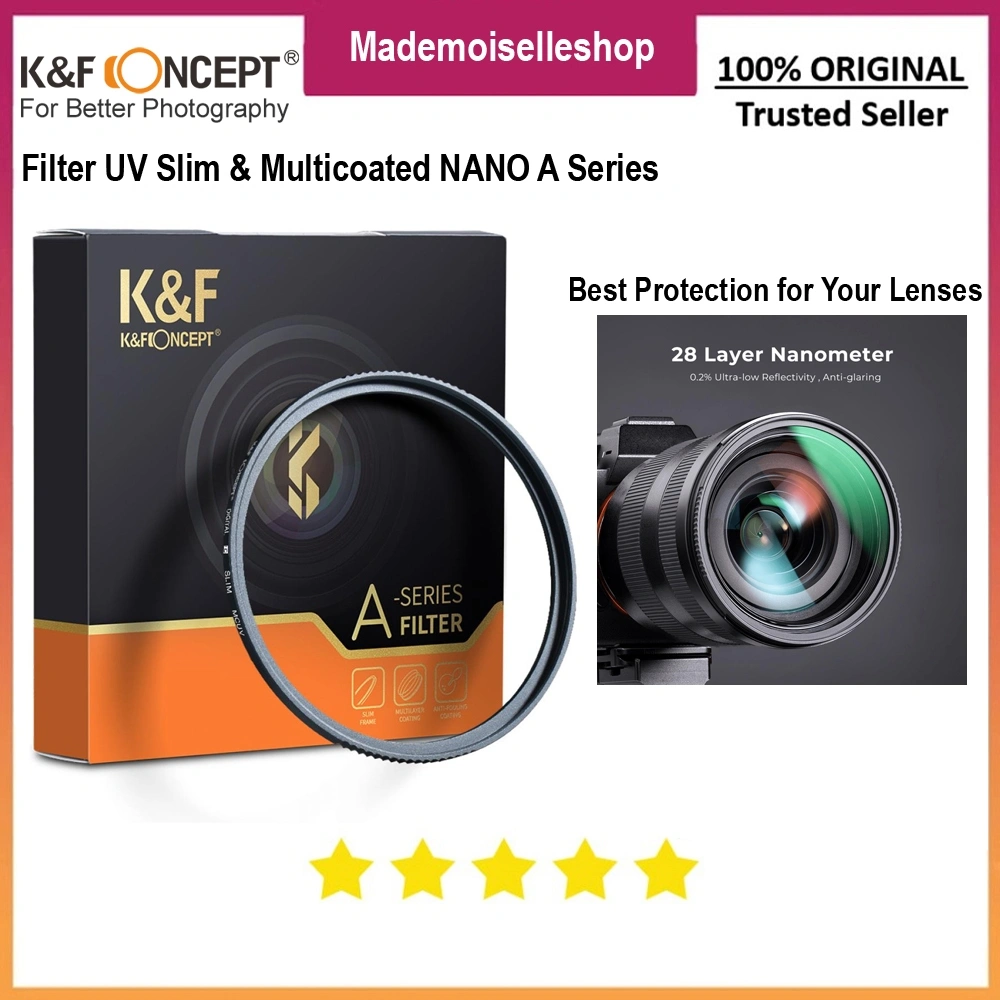 KNF CONCEPT Filter UV Nano A Coating Schoot B270 - Slim & Multicoated - 67mm for Canon Nikon Sony Fujifilm Leica Zeiss Sigma & Tamron Lens