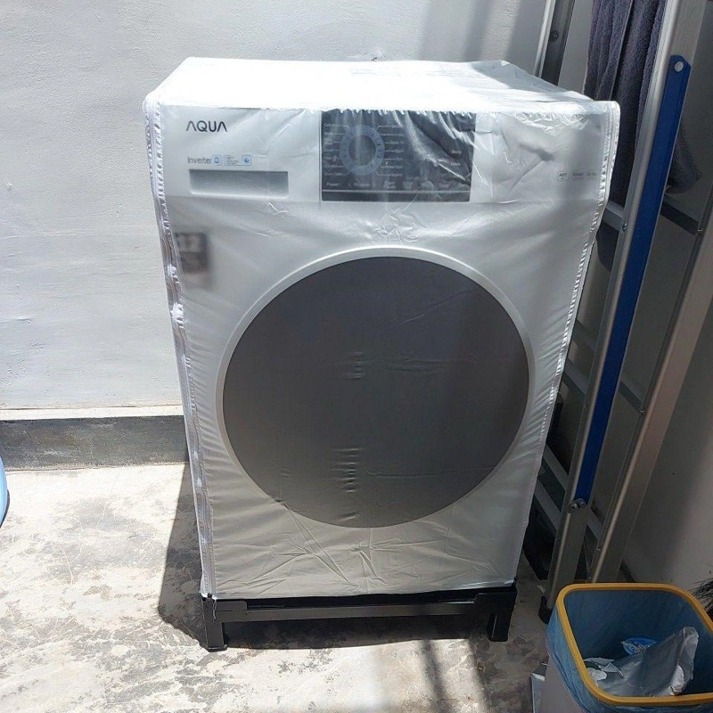 cover mesin cuci tutup pelindung sarung- washing machine front loading bukaan depan bulat 1 tabung - waterfrop