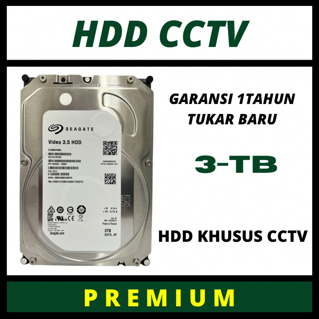 HARDISK 3TB HDD UNTUK CCTV